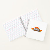 Elijah Retro-Sonnenuntergangs-Name-Design Notizblock (Innenseite)