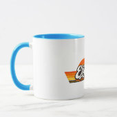 Elijah Retro Sunset Name Design Tasse (Links)