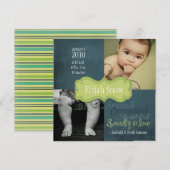 Elijah Snow Birth Ankündigungen (Vorne/Hinten)