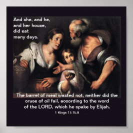 Elijah und die Witwe von Zarephath - Poster