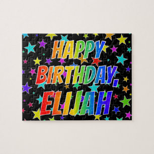 "ELIJAH" Vorname, Fun "HAPPY BIRTHDAY" Puzzle