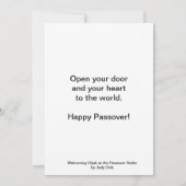 Elijahs Cup: Ein Pessach will Karte (Rückseite)