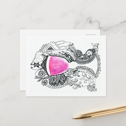 Elijahs Cup Fine Art Postkarte (Vorderseite/Rückseite Beispiel)