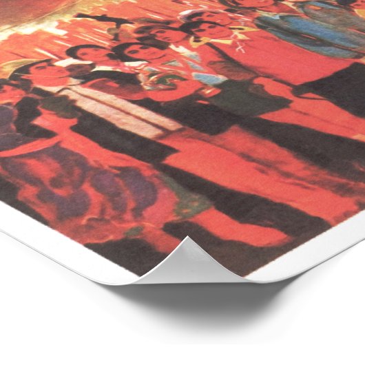 Eliminieren Sie den Kapitalismus! Chinesische Kult Poster (Ecke)