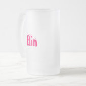 Elin-Name Art-Mattierte Tasse (Vorderseite Links)