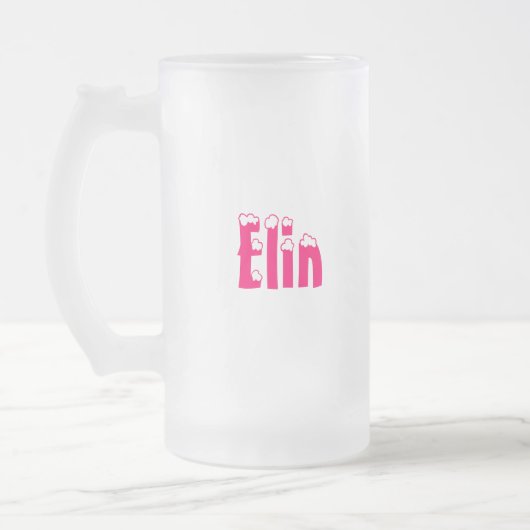 Elin-Name Art-Mattierte Tasse (Links)