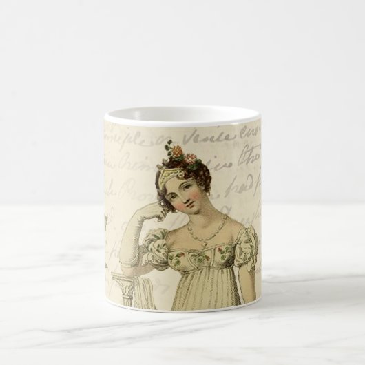 Elinor, Jane Austen, Buchliebhaber, Creme Kaffeetasse (Mittel)