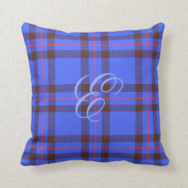Eliot (modernes) Tartan-Monogramm-Kissen Kissen