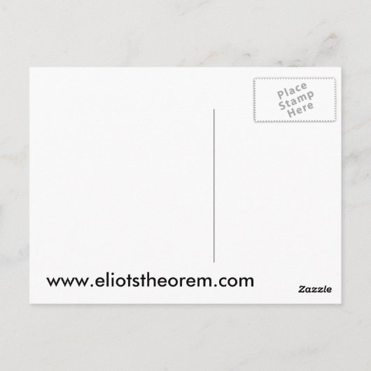 Eliot-Theorem-Postkarte Postkarte (Rückseite)