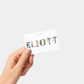 ELIOTT Vorname Elegant bestickt Ausweis (Handheld)