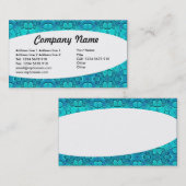 Eliptical - Aqua Blue Fest Visitenkarte (Vorne/Hinten)