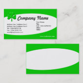 Eliptical - irisches Kleeblatt Visitenkarte (Vorne/Hinten)