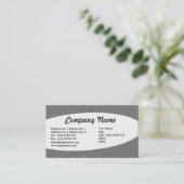 Eliptical - Mid Gray Embossed Textur Visitenkarte (Stehend Vorderseite)