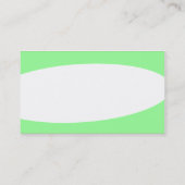 Eliptical - Minze grün Visitenkarte (Rückseite)