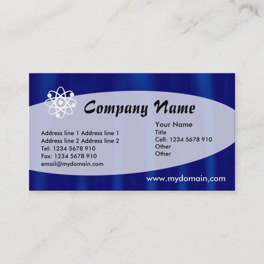 Eliptical - MitternachtsVelvet Visitenkarte (Vorderseite)