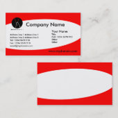 Eliptical - Rot Visitenkarte (Vorne/Hinten)
