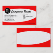 Eliptical Zodiac Gold - Scorpio Visitenkarte (Vorne/Hinten)