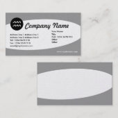 Eliptical Zodiac Platinum - Aquarius Visitenkarte (Vorne/Hinten)