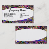 Eliptisch - Abstrakt 010 Visitenkarte (Vorne/Hinten)