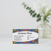 Eliptisch - Abstrakt 020 Visitenkarte (Stehend Vorderseite)