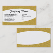 Eliptisch - Bernsteinfarbene Textur Visitenkarte (Vorne/Hinten)