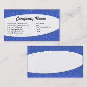 Eliptisch - Blaue Textur Visitenkarte (Vorne/Hinten)