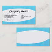 Eliptisch - Blauer gestrichene Textur Visitenkarte (Vorne/Hinten)
