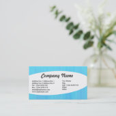 Eliptisch - Blauer gestrichene Textur Visitenkarte (Stehend Vorderseite)