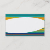 Eliptisch - farbige Streifen Visitenkarte (Rückseite)