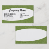 Eliptisch - Grüne Textur Visitenkarte (Vorne/Hinten)