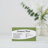 Eliptisch - Grüne Textur Visitenkarte (Stehend Vorderseite)