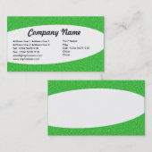 Eliptisch - Helle grüne Textur Visitenkarte (Vorne/Hinten)