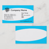 Eliptisch - Light Blue Visitenkarte (Vorne/Hinten)