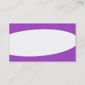 Eliptisch - Lila geprägte Textur Visitenkarte (Rückseite)