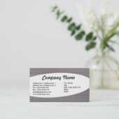 Eliptisch - Metall-II-Struktur Visitenkarte (Stehend Vorderseite)