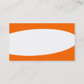 Eliptisch - Orange Visitenkarte (Rückseite)
