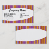 Eliptisch - Streifen 03 Visitenkarte (Vorne/Hinten)