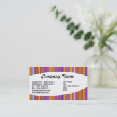 Eliptisch - Streifen 03 Visitenkarte (Stehend Vorderseite)