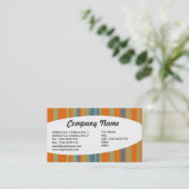 Eliptisch - Streifen 05 Visitenkarte (Stehend Vorderseite)