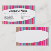 Eliptisch - Streifen 07 Visitenkarte (Vorne/Hinten)