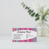 Eliptisch - Streifen 07 Visitenkarte (Stehend Vorderseite)