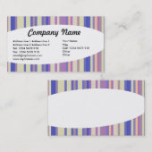 Eliptisch - Streifen 08 Visitenkarte (Vorne/Hinten)