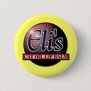 Elis Cat Oil Lip Balm Funny Button Abzeichen Spaß