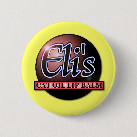 Elis Cat Oil Lip Balm Funny Button Abzeichen Spaß (Vorderseite)