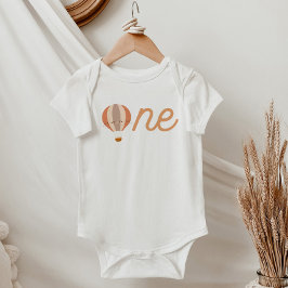 ELISA Terracotta Hot Air Balloon ONE 1st Birthday Baby Strampler