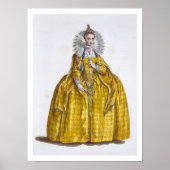 Elisabeth I (1530-1603) (farbige Gravur) Poster (Vorne)