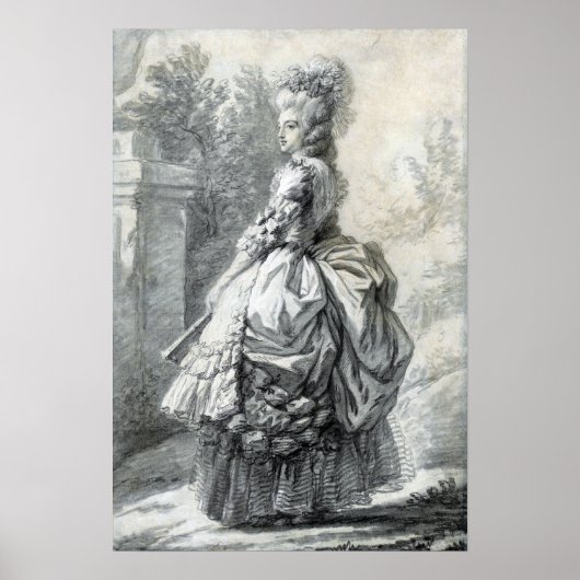 Elisabeth Louise Vigée Le Brun Marie Antoinette Poster (Vorne)