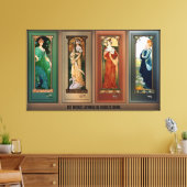 Élisabeth Sonrel Art Nouveau Maiden Bird Series Leinwanddruck (Insitu (Wohnzimmer))