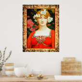 Elisabeth Sonrel Malerei eines Maiden. Poster (Küche)