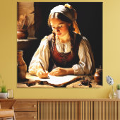 "Elisabeth", "The Young Gelehrte" Leinwanddruck (Insitu (Wohnzimmer))